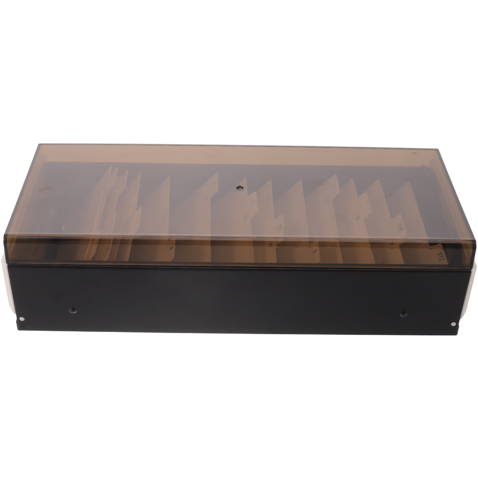大容量名刺ホルダー収納ボックス ブラック デスクトップオーガ - Card Index Box のレビューと価格